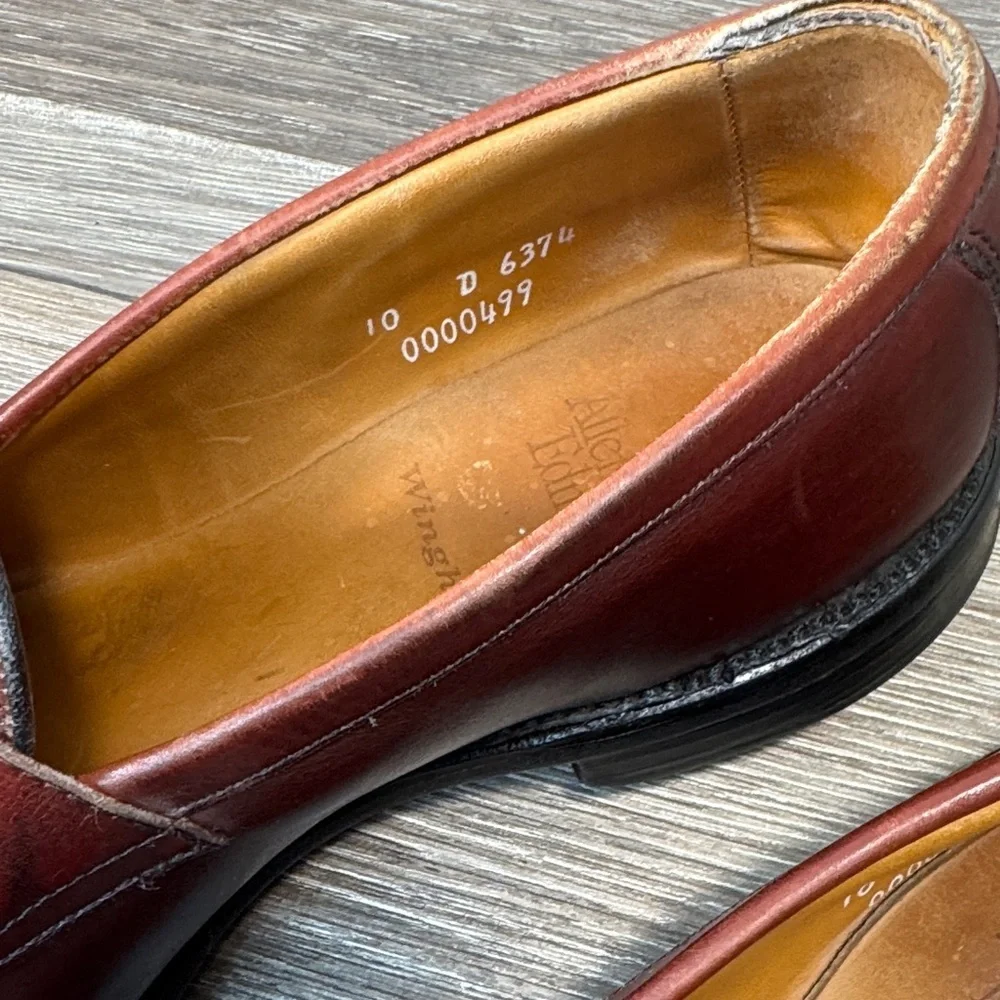 Allen Edmonds Men's Brown Leather Loafers size 10 (j210)